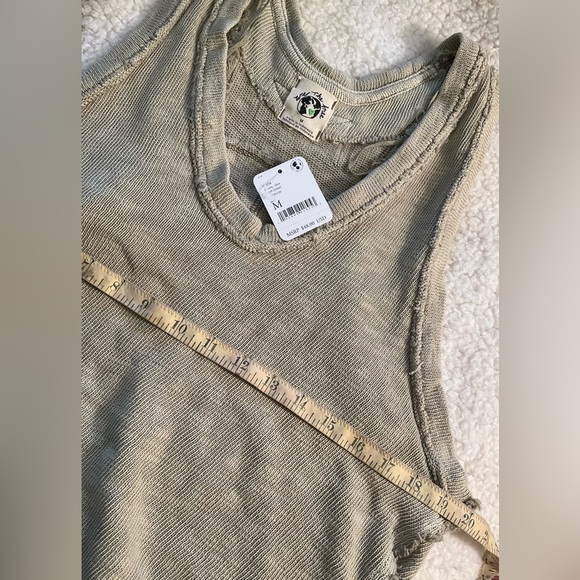 Free People Slim n Simple Slub Jersey tank in Curly Willow. Brand new, size MED. - Picture 12 of 12